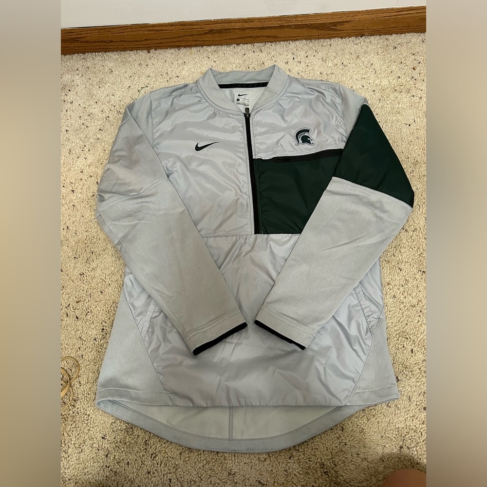 Men's Size small Michigan State 1/4 Zip Windbreaker